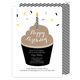 Brown Frosting Birthday Cupcake Invitations Image 6 of 6